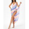 Ombre Striped Multiway Wrap Cover-up Dress