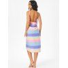 Robe Cache-maillot Ombrée Rayée - multicolor M