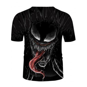 Short Sleeve Devil Tongue Print T-shirt