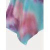 Plus Size & Curve Tie Dye Cinched Handkerchief Tee - multicolor 4X | US 26-28
