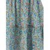 Robe Bohème Plissée Florale à Pampilles Nervurées - multicolor XL