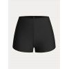 Plus Size & Curve Plunge Ombre Color Handkerchief Tankini Swimsuit - multicolor A 5X