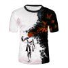 T-shirt à Imprimé Papillon à Manches Courtes - multicolor 3XL