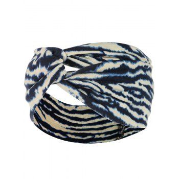 

Twisted Animal Print Moisture Wicking Headband, Deep blue