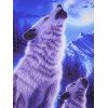 T-shirt Lune Loup Paysage à Manches Courtes - multicolor 3XL