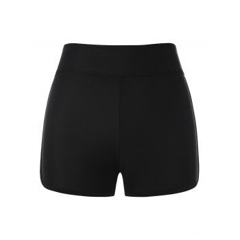 

Solid Color Boyshort Swim Bottom, Black