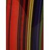 Stripe Rainbow Tie Three Piece Bikini Swimwear - multicolor XL