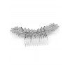 Alloy Tree Leaf Pattern Hair Comb - SILVER 