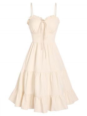 Frilled Flounce Tiered Cami Dress