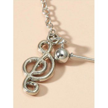 Vintage Chain Musical Notes Drop Earring