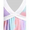 T-shirt Plongeant Teinté Grande Taille - Violet clair 2X | US 18-20
