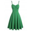 Cami A Line Dress and Sheer Daisy Cape Set - GREEN L