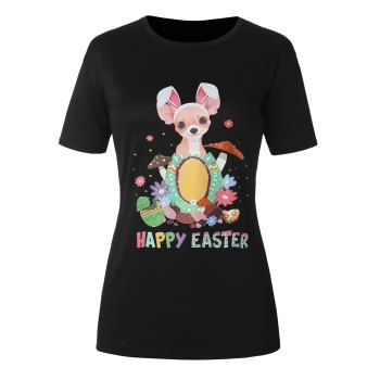 

Easter Slogan Animals Tee, Black