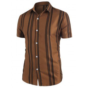 Short Sleeve Balanced Stripe Shirt
