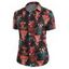 Chemise Géométrique Imprimé à Manches Courtes - Noir XL