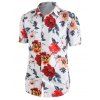 Chemise Boutonnée à Imprimé Fleur Partout - Blanc XL