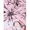 Robe Superposée à Imprimé Feuille Fleur Haute Basse - Rose clair M