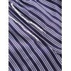 Drawstring Sailor Striped Board Shorts - DEEP BLUE XXL