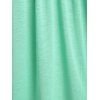 T-shirt Papillon Brodé de Grande Taille à Lacets - Vert clair 3X