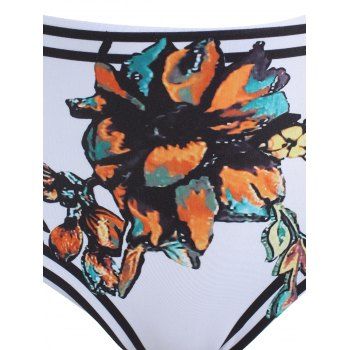 O Ring Flower High Rise Reversible Tankini Swimwear