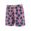 American Flag Print Board Shorts - BLUE XXL