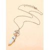 Retro Hollow Out Star Chain Pendant Necklace - WHITE 