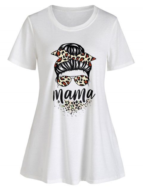 T-shirt Bandeau Léopard Lunettes de Soleil Noué