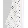 Plus Size & Curve Lace Panel Polka Dot 2 In 1 Tee - WHITE 3X | US 22-24