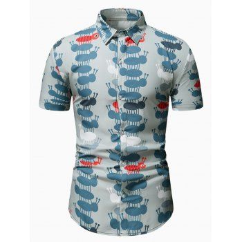 

Ants Allover Print Short Sleeve Shirt, Multicolor