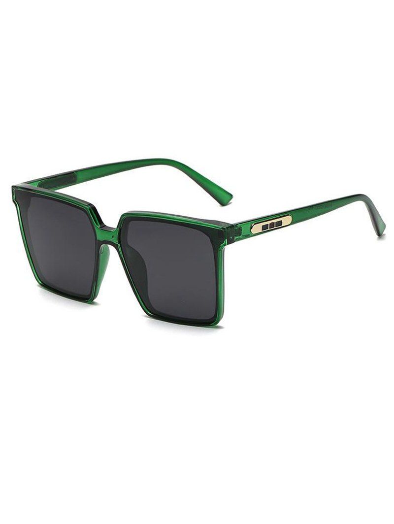 Travel Oversized Square Frame Sunglasses - LIGHT GREEN 