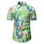 Cactus Allover Print Short Sleeve Vacation Shirt - multicolor 2XL