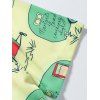 Cartoon Car Print Short Sleeve Vacation Shirt - multicolor 2XL