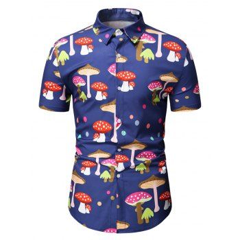 Colorful Mushroom Polka Dot Shirt