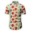 Chemise Décontractée à Imprimé Géométrique Colorée à Manches Courtes - multicolor L