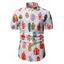 Allover Insect Print Button Up Shirt - multicolor M