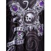 Skull Cross Print Tank Dress And Cami Dress Two Piece Set - BLACK L