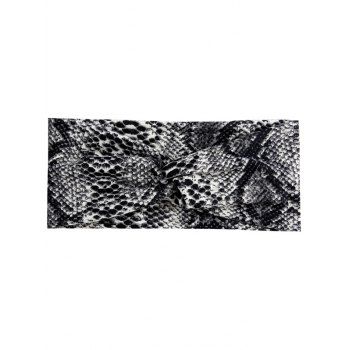 

Animal Print Tie Dye Twisted Headband, Black