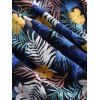 Tropical Floral Leaf Print Hawaii Board Shorts - multicolor A 2XL
