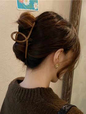 Simple Style Hair Accessory Cross Pattern Hair Claw Clip