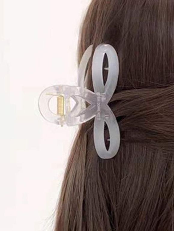 Pince à Cheveux en Forme de Patte de Nœud Papillon Style Simple - Blanc 