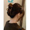 Simple Style Hair Accessory Cross Pattern Hair Claw Clip - COFFEE 