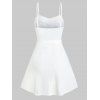 Plus Size Dream Catcher Bohemian Cross Cami Dress - WHITE 2X
