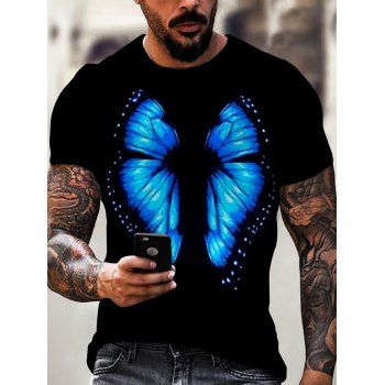 

Gothic 3D Print Abstract Butterfly Wing T Shirt, Multicolor