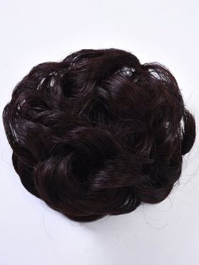 Wavy Synthetic Ponytail Hair Chignon Bun Wig With Claw Clip