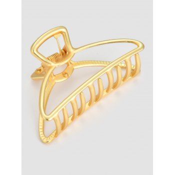 

Simple Style Solid Color Metal Alloy Hair Claw Clip, Golden