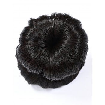 

Trendy Doughnut Chignon Synthetic Hair Bun Wig, Black