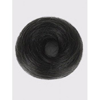 

High Resistant Synthetic Straight Wig Hair Chignon Bun, Black