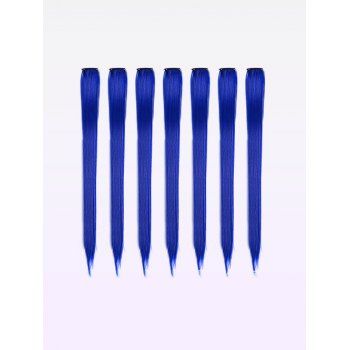 

Synthetic Colorful Long Straight Hair Piece Wig, Blue