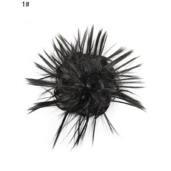 

Synthetic Curly Messy Cocktail Hair Tie Wig, Black