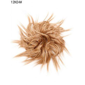 

Synthetic Curly Messy Cocktail Hair Tie Wig, Light coffee